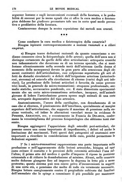 Le monde médical rivista internazionale di medicina e terapia