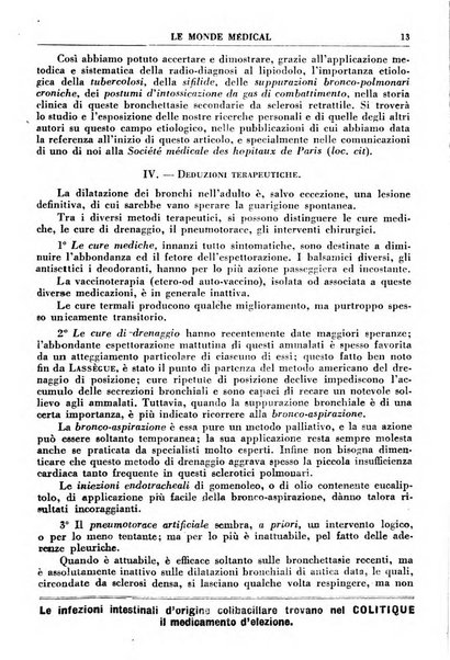 Le monde médical rivista internazionale di medicina e terapia