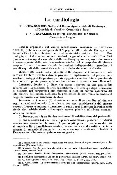 Le monde médical rivista internazionale di medicina e terapia