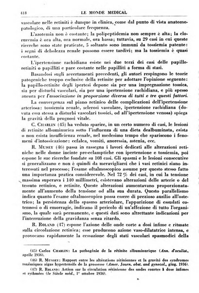 Le monde médical rivista internazionale di medicina e terapia