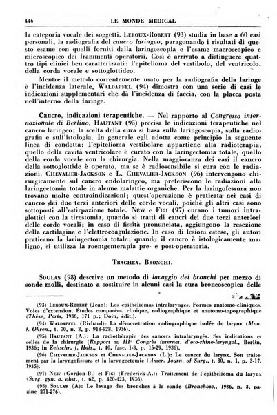 Le monde médical rivista internazionale di medicina e terapia