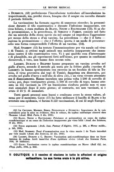 Le monde médical rivista internazionale di medicina e terapia