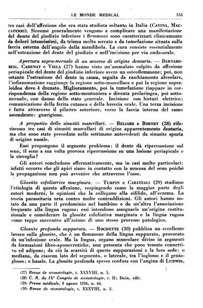 Le monde médical rivista internazionale di medicina e terapia