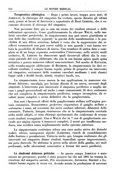 Le monde médical rivista internazionale di medicina e terapia