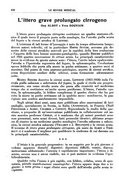 Le monde médical rivista internazionale di medicina e terapia