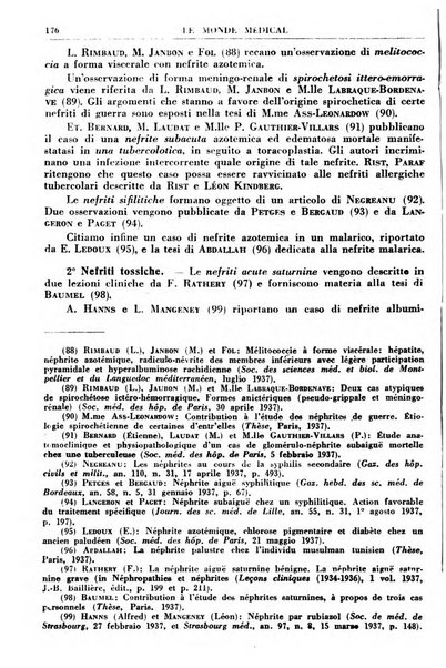 Le monde médical rivista internazionale di medicina e terapia