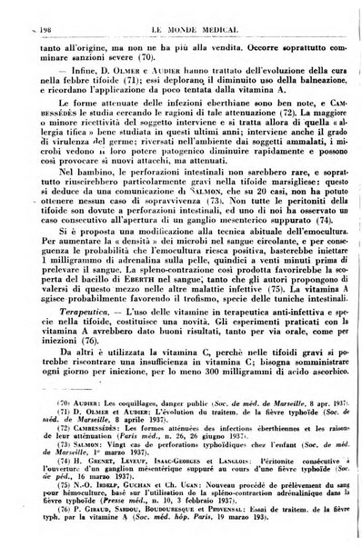 Le monde médical rivista internazionale di medicina e terapia