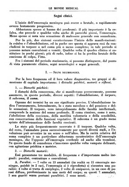 Le monde médical rivista internazionale di medicina e terapia