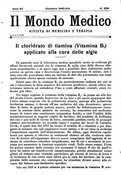 Le monde médical rivista internazionale di medicina e terapia