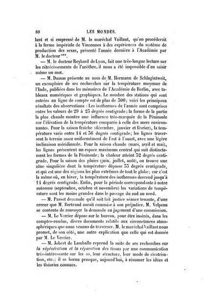 Les mondes revue hebdomadaire des sciences et de leurs applications aux arts et a l'industrie