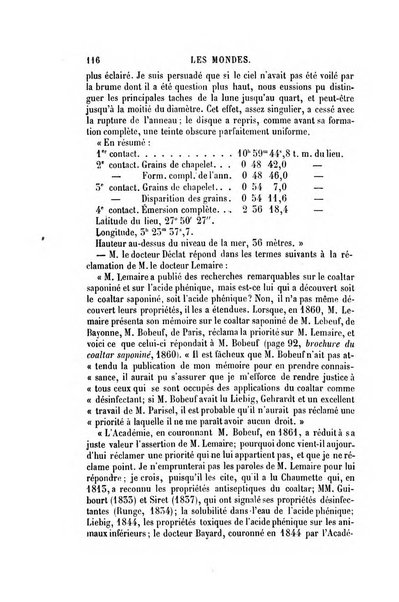 Les mondes revue hebdomadaire des sciences et de leurs applications aux arts et a l'industrie