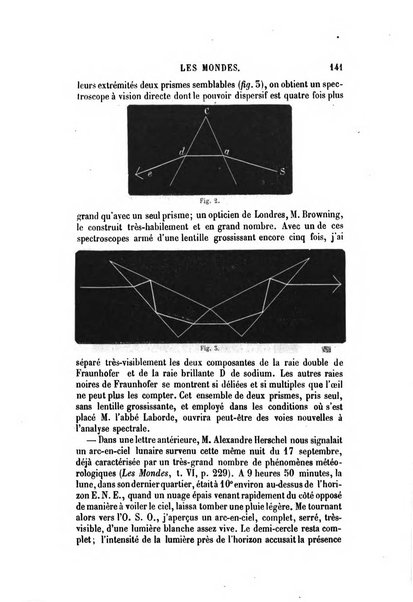 Les mondes revue hebdomadaire des sciences et de leurs applications aux arts et a l'industrie