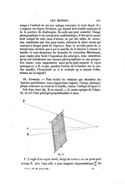 Les mondes revue hebdomadaire des sciences et de leurs applications aux arts et a l'industrie