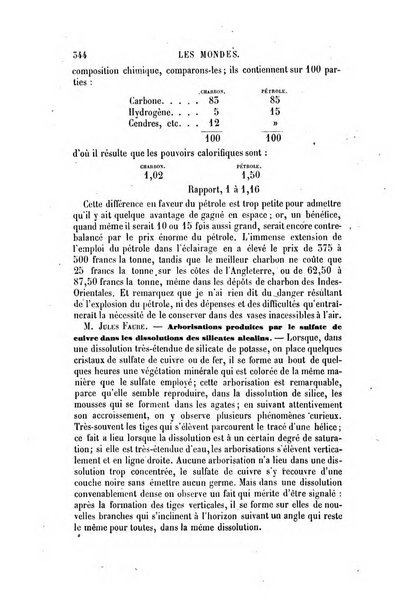 Les mondes revue hebdomadaire des sciences et de leurs applications aux arts et a l'industrie