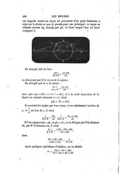 Les mondes revue hebdomadaire des sciences et de leurs applications aux arts et a l'industrie