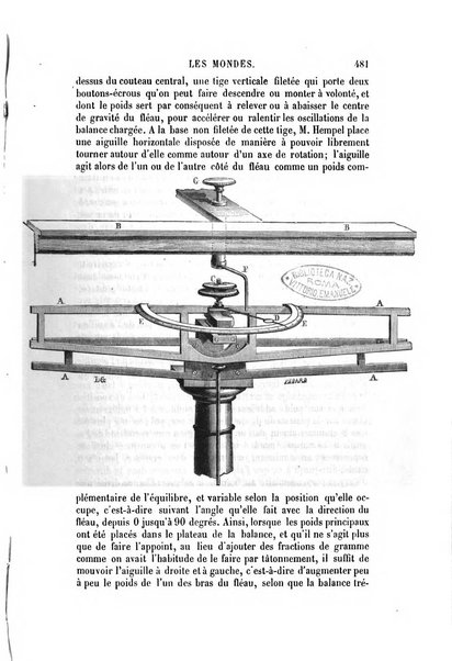 Les mondes revue hebdomadaire des sciences et de leurs applications aux arts et a l'industrie