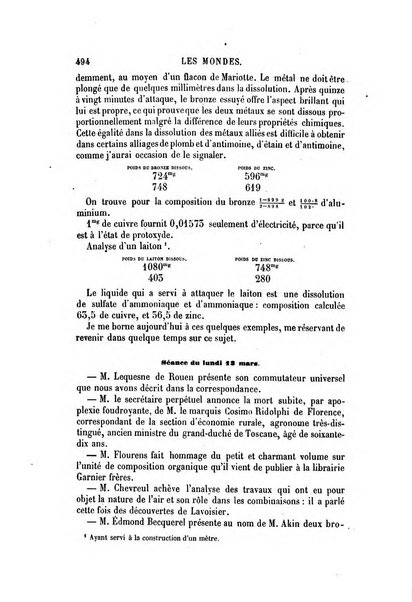 Les mondes revue hebdomadaire des sciences et de leurs applications aux arts et a l'industrie