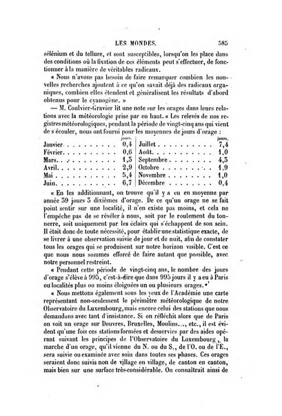 Les mondes revue hebdomadaire des sciences et de leurs applications aux arts et a l'industrie