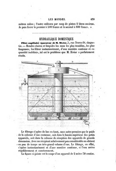 Les mondes revue hebdomadaire des sciences et de leurs applications aux arts et a l'industrie