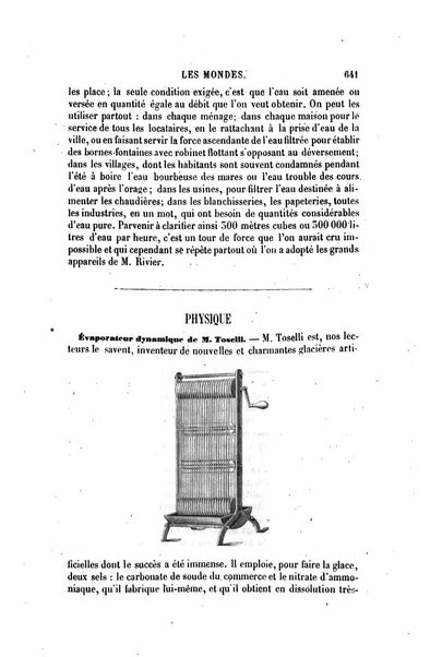 Les mondes revue hebdomadaire des sciences et de leurs applications aux arts et a l'industrie