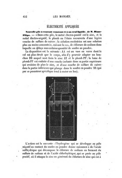 Les mondes revue hebdomadaire des sciences et de leurs applications aux arts et a l'industrie