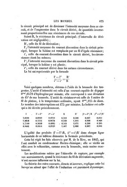 Les mondes revue hebdomadaire des sciences et de leurs applications aux arts et a l'industrie