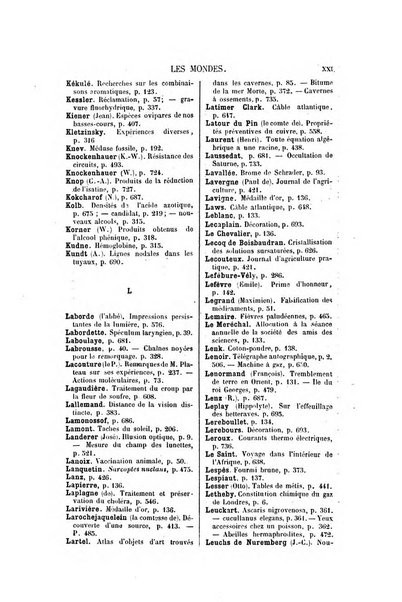 Les mondes revue hebdomadaire des sciences et de leurs applications aux arts et a l'industrie