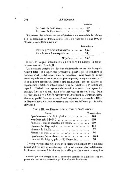 Les mondes revue hebdomadaire des sciences et de leurs applications aux arts et a l'industrie