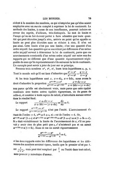 Les mondes revue hebdomadaire des sciences et de leurs applications aux arts et a l'industrie