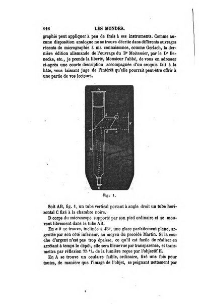 Les mondes revue hebdomadaire des sciences et de leurs applications aux arts et a l'industrie