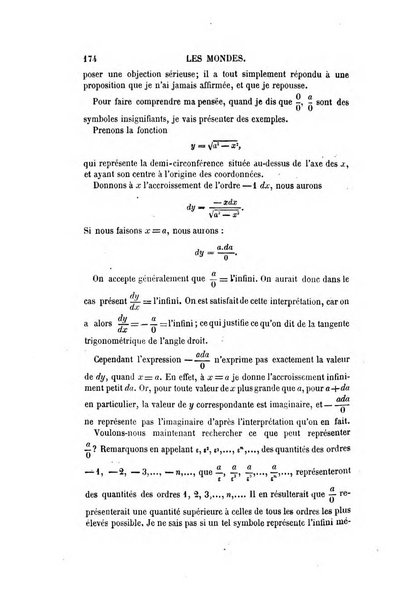 Les mondes revue hebdomadaire des sciences et de leurs applications aux arts et a l'industrie