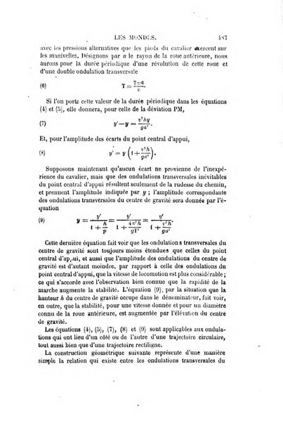 Les mondes revue hebdomadaire des sciences et de leurs applications aux arts et a l'industrie