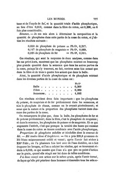 Les mondes revue hebdomadaire des sciences et de leurs applications aux arts et a l'industrie