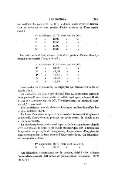 Les mondes revue hebdomadaire des sciences et de leurs applications aux arts et a l'industrie