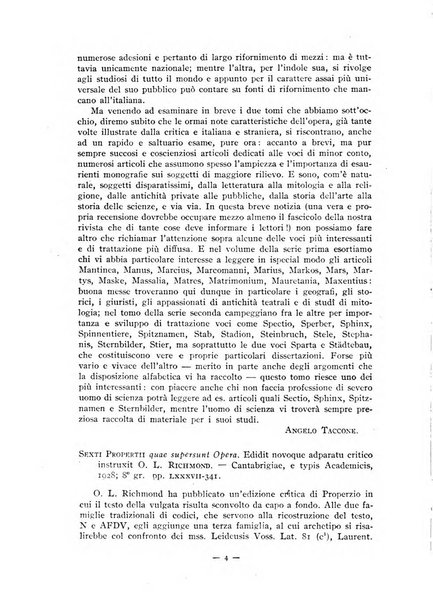 Il mondo classico rivista bimestrale bibliografica, scientifica, umanistica