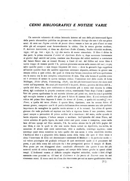 Il mondo classico rivista bimestrale bibliografica, scientifica, umanistica