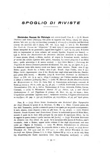 Il mondo classico rivista bimestrale bibliografica, scientifica, umanistica