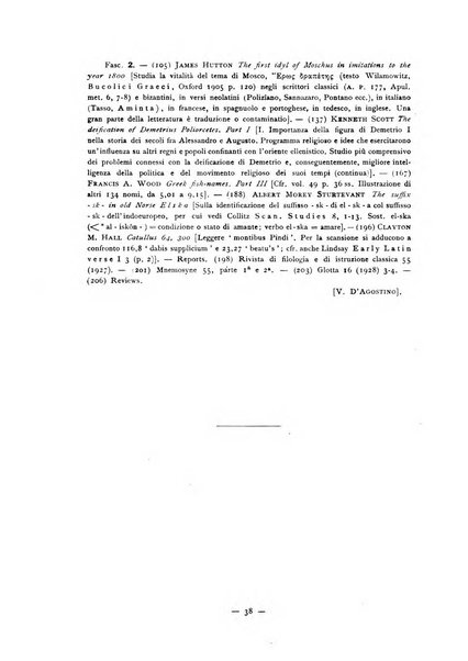 Il mondo classico rivista bimestrale bibliografica, scientifica, umanistica