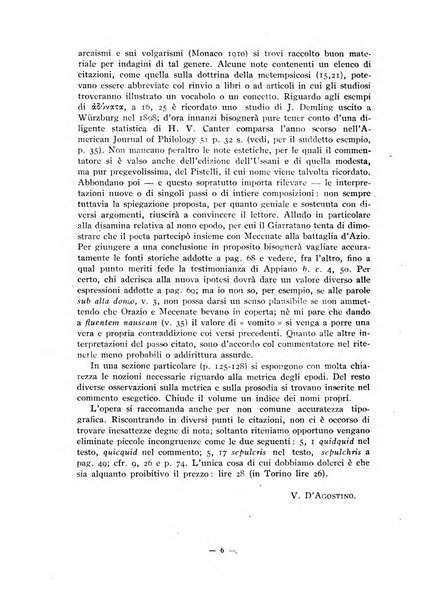 Il mondo classico rivista bimestrale bibliografica, scientifica, umanistica