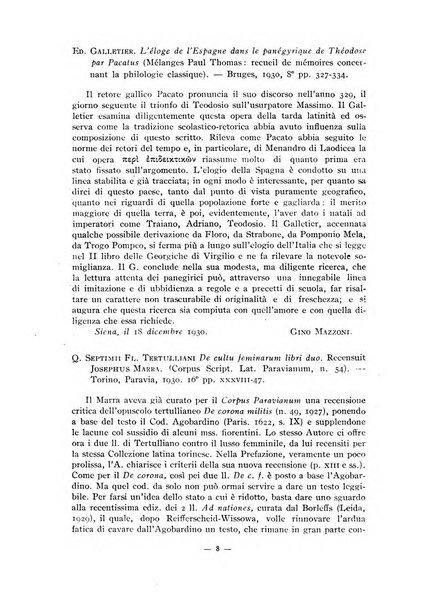 Il mondo classico rivista bimestrale bibliografica, scientifica, umanistica