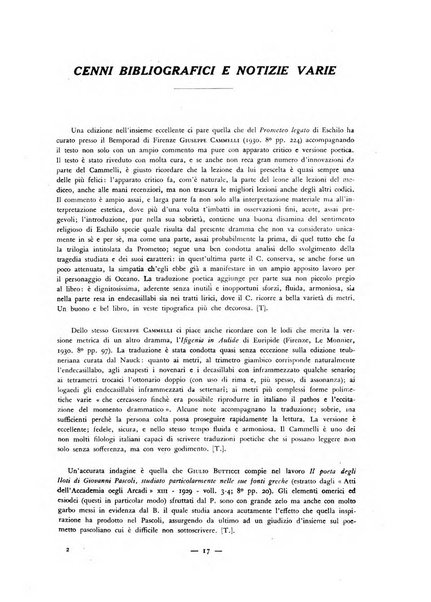 Il mondo classico rivista bimestrale bibliografica, scientifica, umanistica