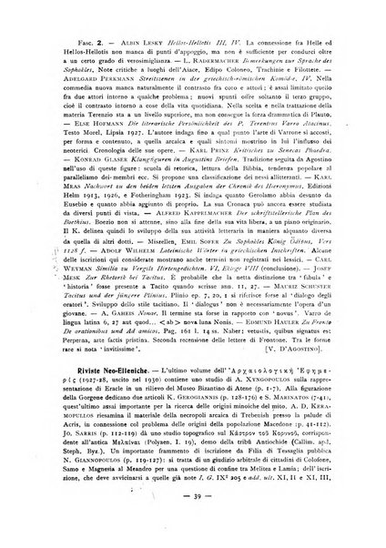 Il mondo classico rivista bimestrale bibliografica, scientifica, umanistica