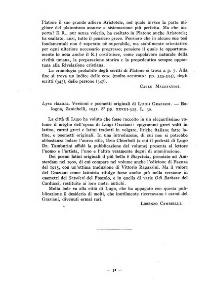 Il mondo classico rivista bimestrale bibliografica, scientifica, umanistica