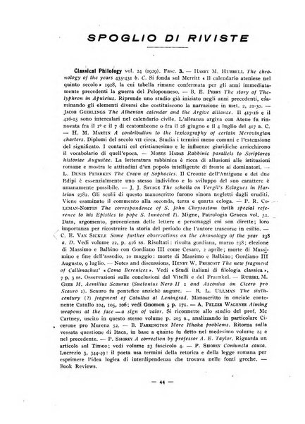 Il mondo classico rivista bimestrale bibliografica, scientifica, umanistica