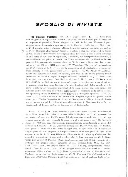 Il mondo classico rivista bimestrale bibliografica, scientifica, umanistica