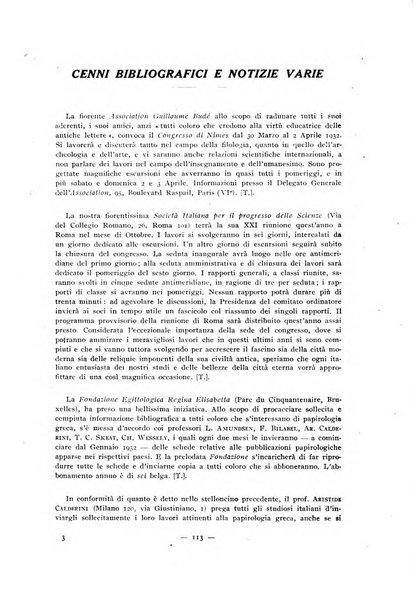 Il mondo classico rivista bimestrale bibliografica, scientifica, umanistica