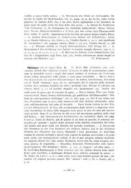 Il mondo classico rivista bimestrale bibliografica, scientifica, umanistica