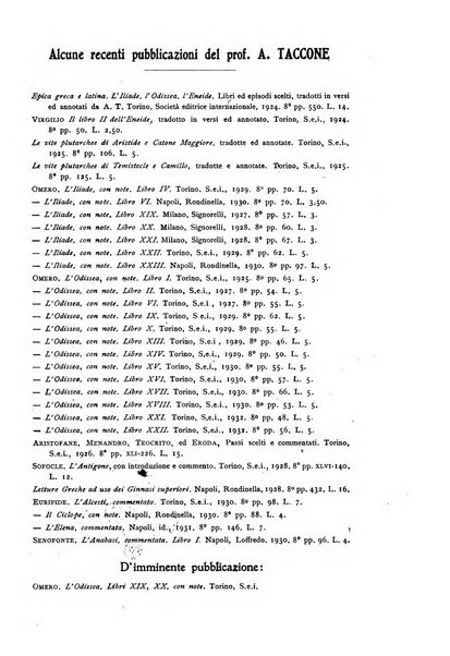 Il mondo classico rivista bimestrale bibliografica, scientifica, umanistica