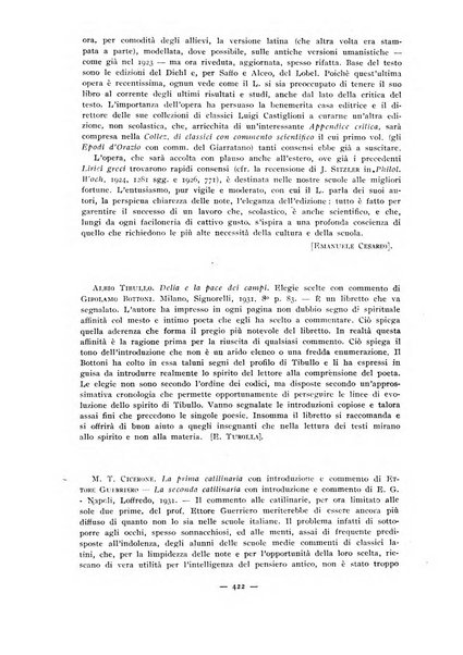 Il mondo classico rivista bimestrale bibliografica, scientifica, umanistica