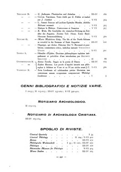 Il mondo classico rivista bimestrale bibliografica, scientifica, umanistica